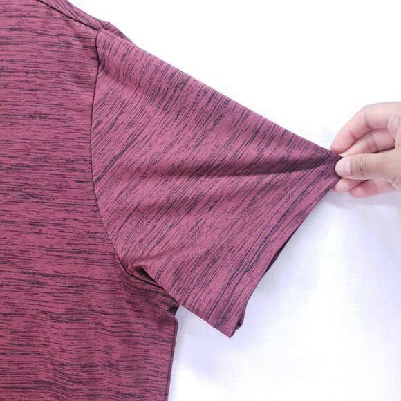 Tailor Byrd Burgundy Quick Dry Moisture Wicking SPF 30 Golf Polo Shirt L - Picture 7 of 12